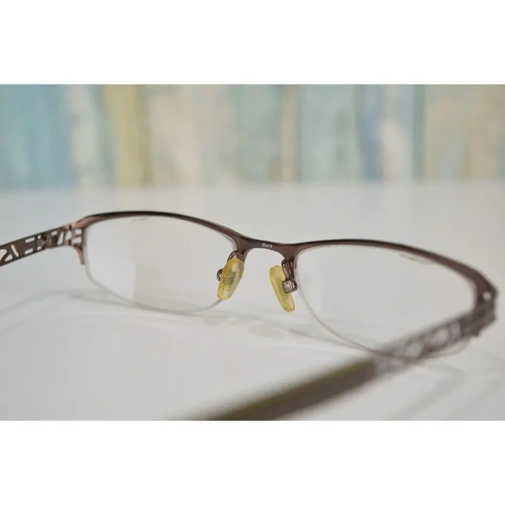 Guess Women's Glasses 1504 Cat Eye 37 Frame Grooved Metal 50 18-135 Eyeglasses